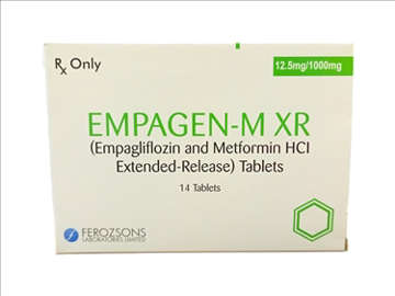 Picture of Empagen M Xr 12.5/1000mg Tab 7x2s